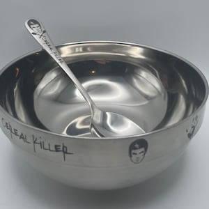 Dexter, Cereal Killer Spoon, Cereal Killer Bowl, Just Because Gift, Cereal Bowl, Cereal Spoon, Spooky, Unique Gift, Cereal Killer, Halloween