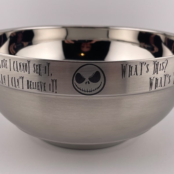 Nightmare Before Christmas Characters Stainless Steel Bowl, Spoon, Fork