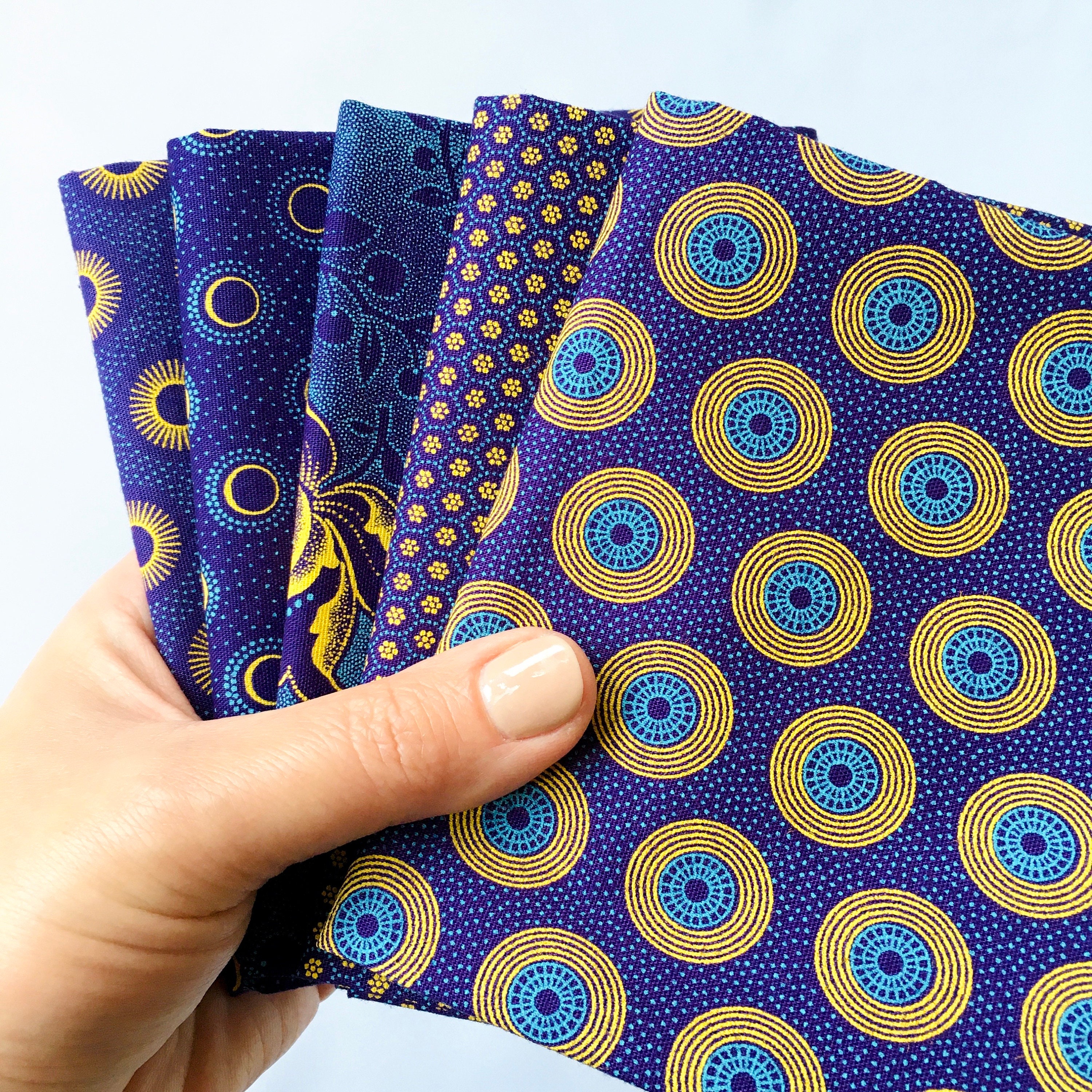 African Print Fabric Fat Quarters, Pack of 20 - Urbanstax