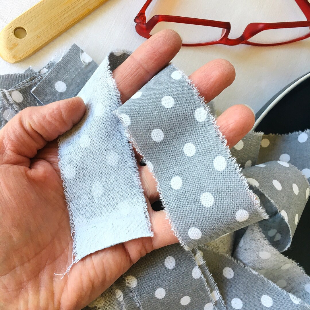 Rag Rug Strips, Fabric Strip Scraps for Weaving, Rag Tie Garland Strips