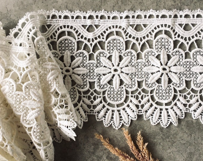 Vintage Scalloped Lace Valance Window Treatment Country Etsy
