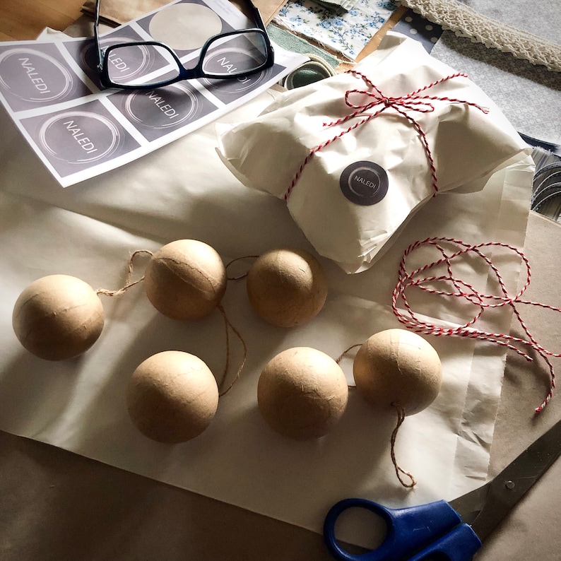 Christmas Tree Papier Mâché Baubles, Bauble Ornament Blank, Decoupage