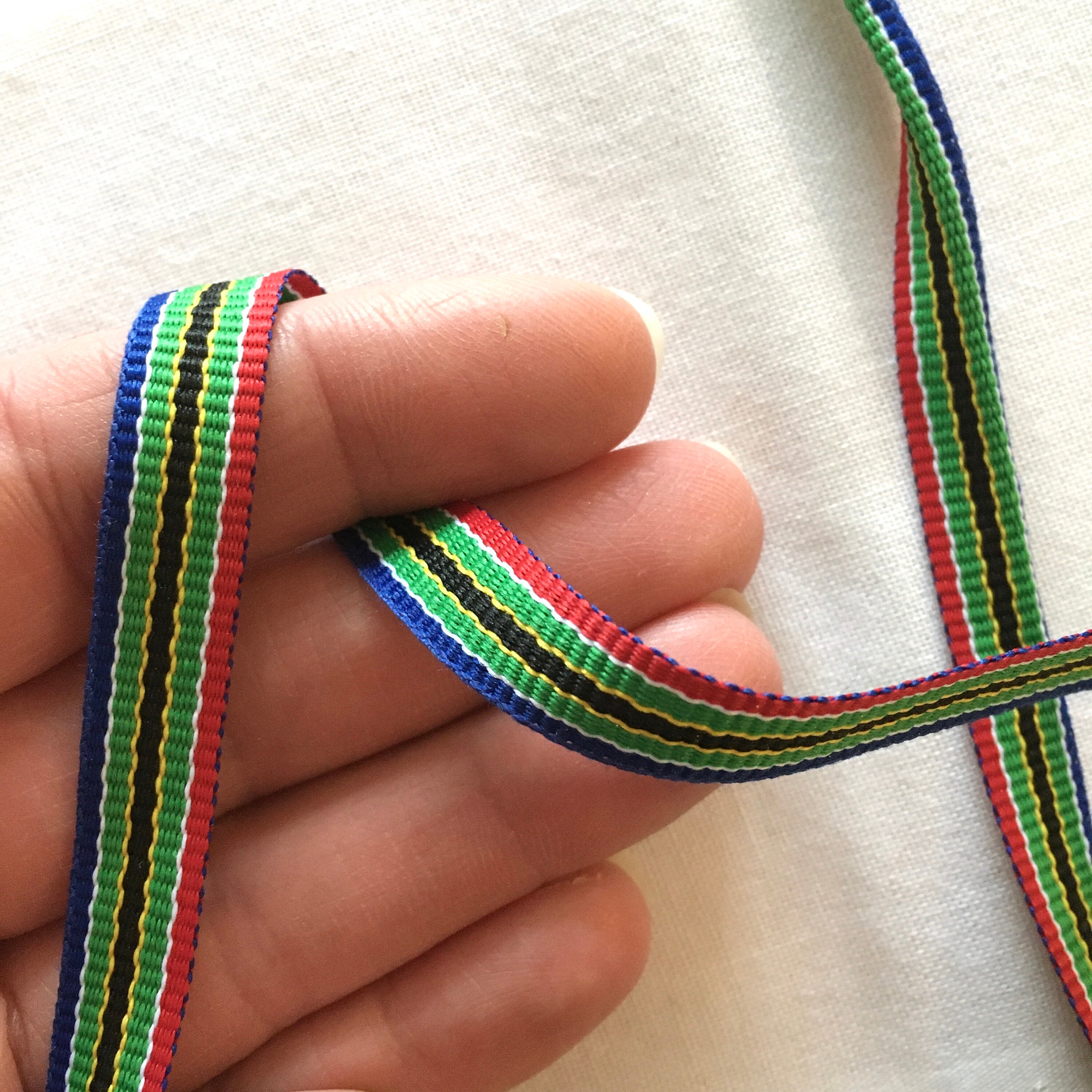 South African Ribbon South Africa Flag Theme Ribbon With Etsy