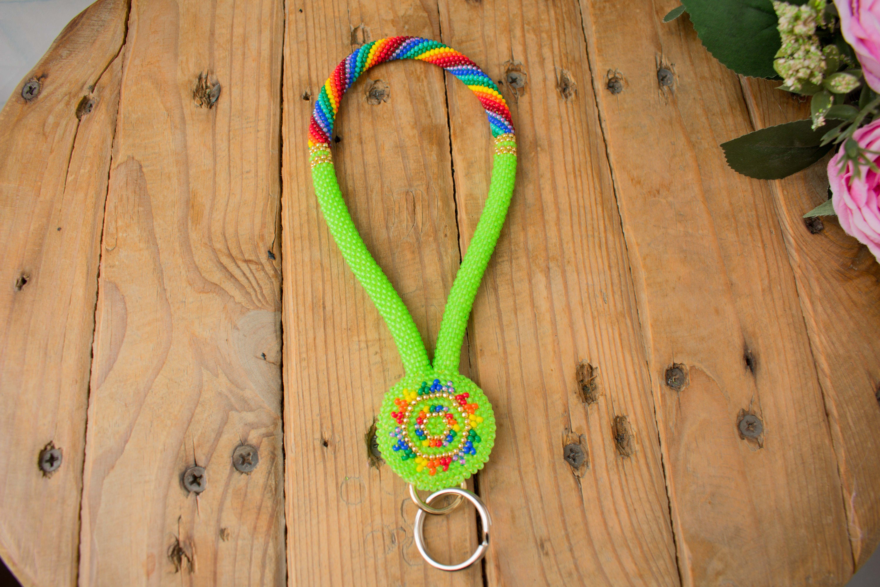 Elastic High-end Soft Nylon Weave Badge Lanyards, Rainbow Wristlet Lanyard,  Classy Wrist Strap with Key Chain Holder for Keys, Cellphone, Wallet,  Camera, ID Badges, Knitted Lanyard for Women and Men - Yahoo