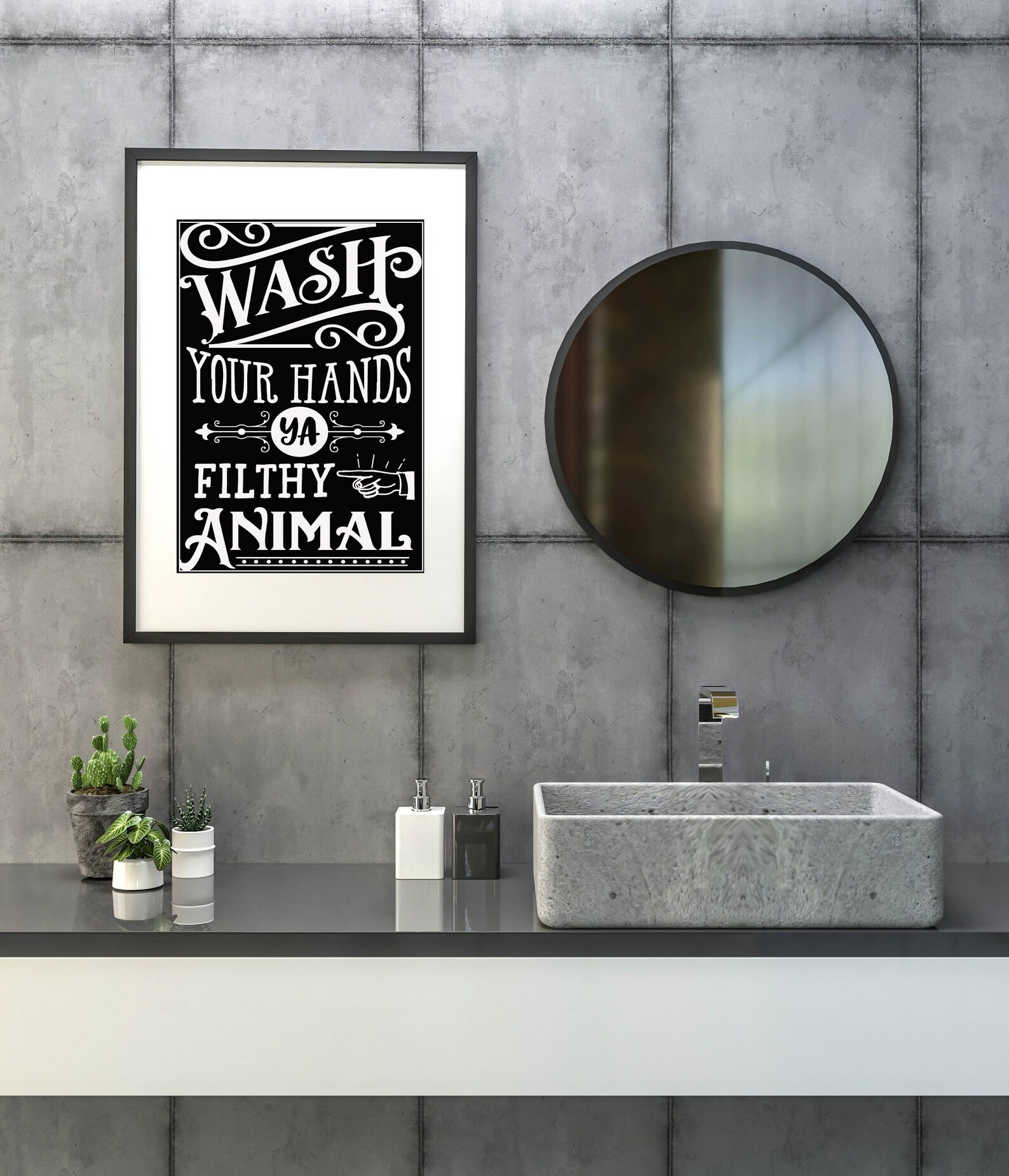 Digital download Bathroom art wall hanging Etsy