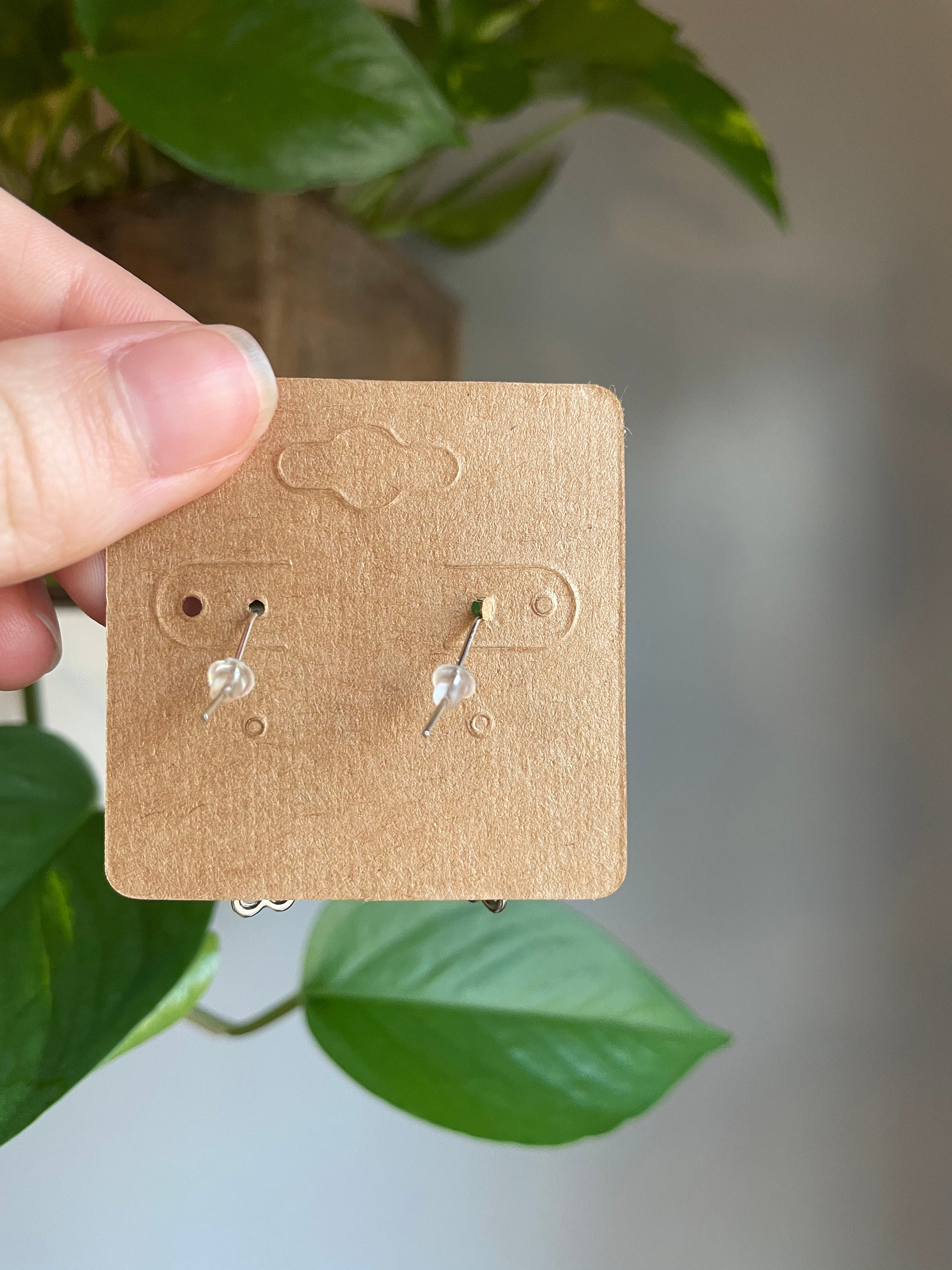 Silver Flower Charm Dangle Earrings // Handmade Dangle Etsy