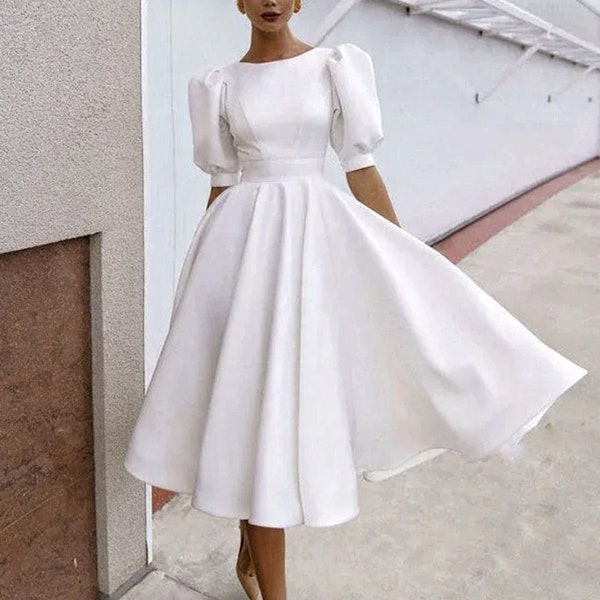 Short Bridal Dress - Etsy