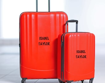 Personalized Suitcase Decals, Custom Vinyl Stickers