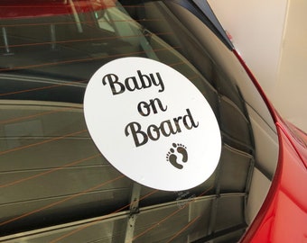 Custom Car Decal, Baby On Board Vinyl Sticker