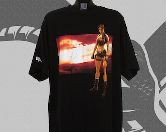 Camiseta vintage de Laura Croft de Tomb Raider: Legend (2006), talla XXL para hombre.