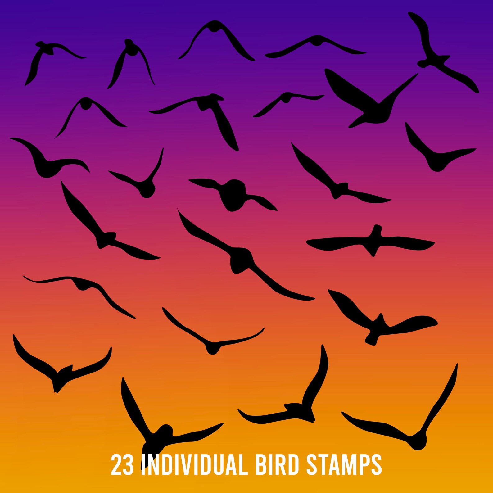 bird stamps procreate free