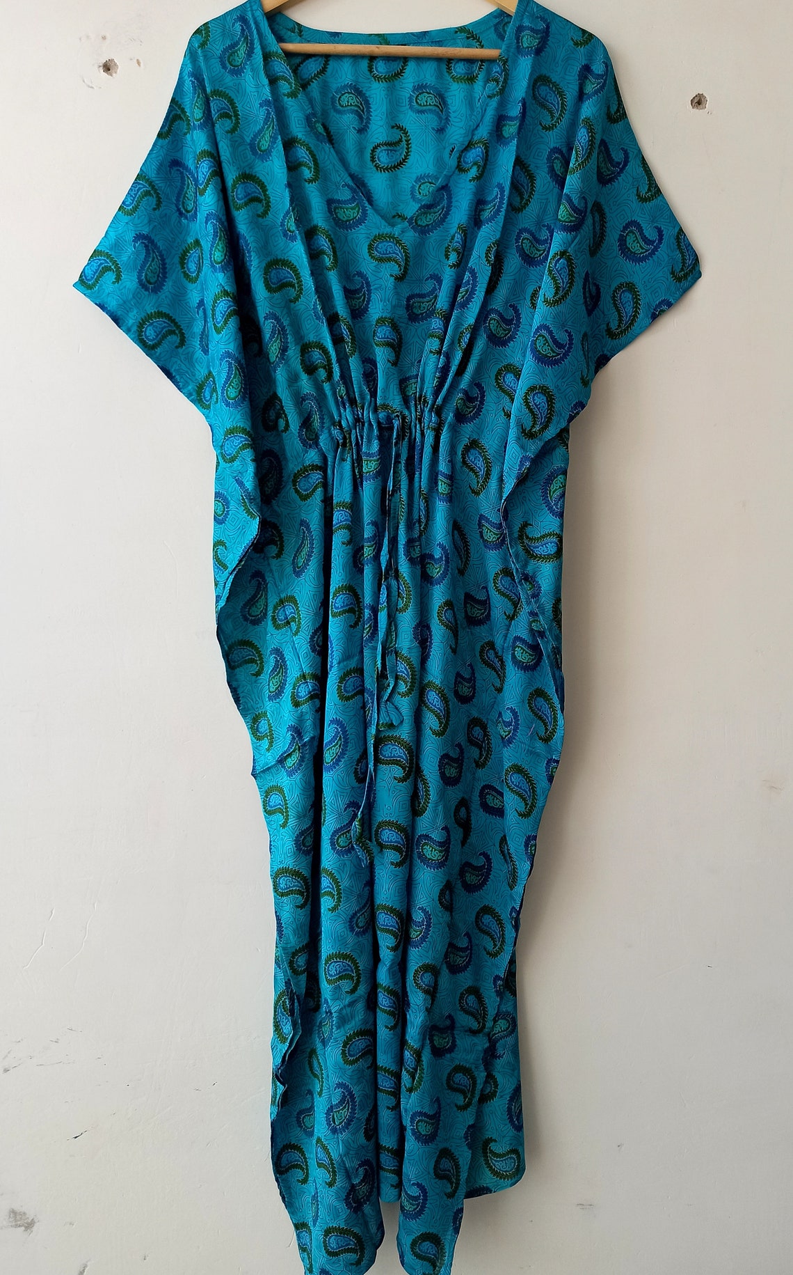 silk kaftan tunic