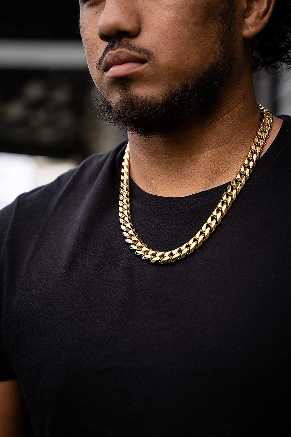 14MM 14K Cuban Link Chain Necklace for 