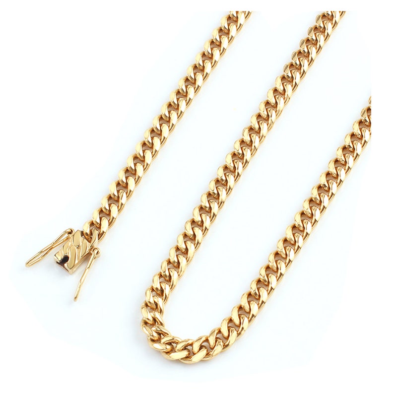 12MM 14K Cuban link chain necklace for men and women perfect gift for loved one image 3