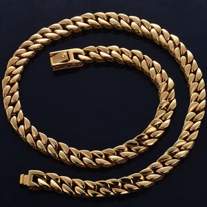 Vintage 24K 980 Solid Gold Cuban Link 