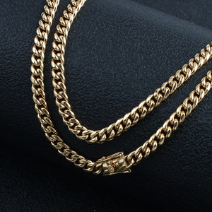 12MM 14K Cuban link chain necklace for men and women perfect gift for loved one image 4