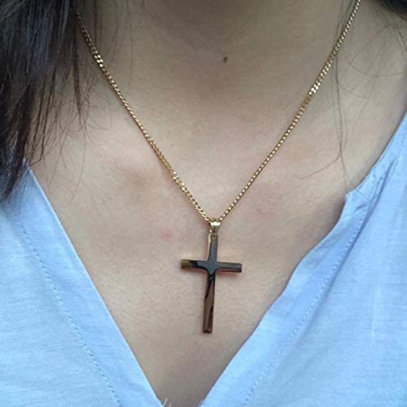 Crucifix pendant 24k Gold plated - Free shipping – Jerusalem Spirit - Gift  store