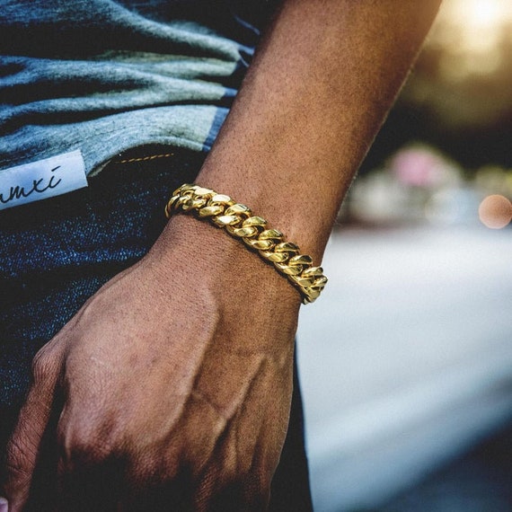 Cuban link hotsell bracelet 24k