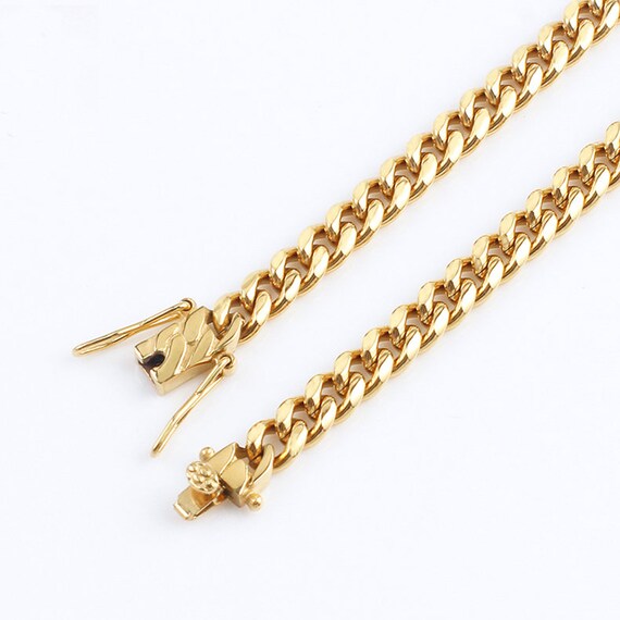 12MM 14K Cuban Link Chain Necklace for 