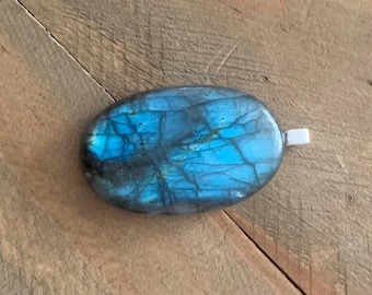 Blue Labradorite Oval Pendant