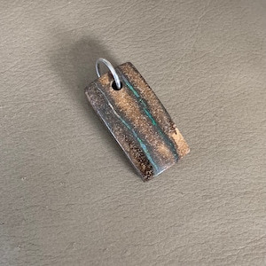 Sandy-Brown Boulder Opal with Green Stripes