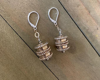 South African Gold Bead Earrings