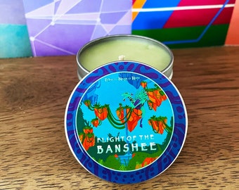 Disney-Inspired FLIGHT of the BANSHEE Soy Wax Candle, 4 Ounce, Home Decor, Gift Idea, Disney Parks Lovers, Experience the Banshee's Flight