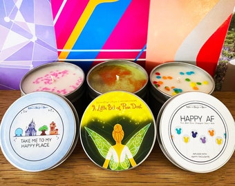 Disney-Inspired Candle Bundle | Pixie Dust & Happy Places | Home Decor Gift Idea, Capturing Magic of Disney Parks | Save 20% on this bundle!