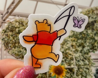 POOH BEAR DISNEY Inspired Vinyl Sticker | Laptop, Phone, Car, Water Bottle | Vinyl Decal | Waterproof, Weather Resistant, Dishwasher Safe