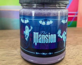 THE MANSION| DISNEY-Inspired Candle-Smells Like a Haunted Mansion|Theme Park Scents|Dark Ride Scent|Madam Leota Hitchhiking Ghosts Inspired