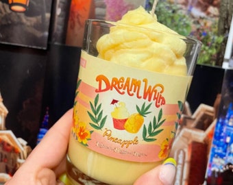 PINEAPPLE DOLE WHIP Candle |Disney Inspired Snacks|Unique Gift Idea, Home Decor |Whipped Top| Christmas Gift|Tiki Room|Gift for Her|