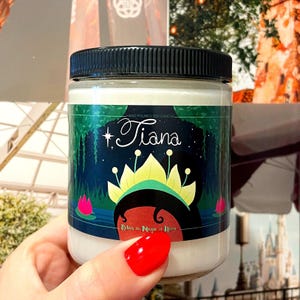 TIANA | DISNEY-inspired Candle | Smells Like Freshly Baked Beignets | Bakery Scent | Princess Candle| Housewarming Gift| Work From Home|Gift