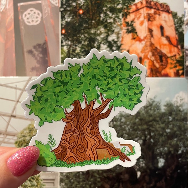 TREE OF LIFE Vinyl Sticker|dak| Disney Inspired| Laptop, Phone, Car, Water Bottle Decal| Vinyl|High Quality| Animal Kingdom| wdw icon