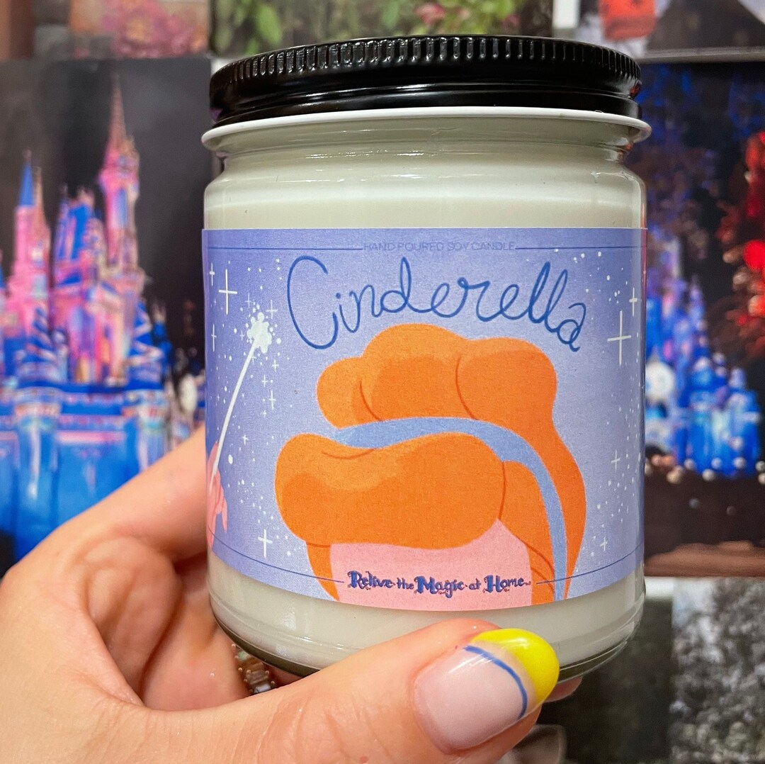 CINDERELLA CANDLE Disney Princess Inspired Candle Disney Etsy