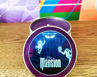 THE MANSION - Disney-Inspired Ride Candle, 4 Ounces, Spooky Home Decor, Unique Gift Idea, A Haunted Disney Parks Experience in Soy Wax