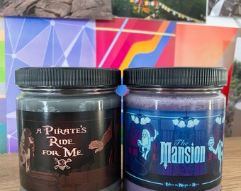 DARK RIDE Bundle Pack| DISNEY- Inspired|Pirate Water/Musty Mansion|Theme Park Scents| Soy Wax|Handmade Candles| Gift for Him|Gift for Her|
