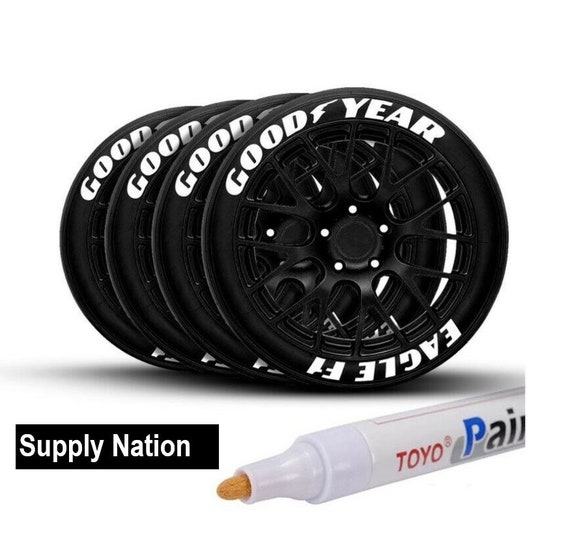 JHIALG Tire Marker Lettering Tire Paint Pen Markers, Waterproof Oil Based  Paint Markers for Car Tire Tread Rubber Metal - Yahoo Shopping