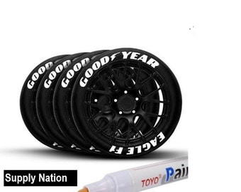 Tire Paint Pen for Car Tires Permanent and Waterproof 2pk (PICK COLOR)