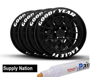 Tire Permanent Marker Lettering Paint Pen Waterproof TOYO White