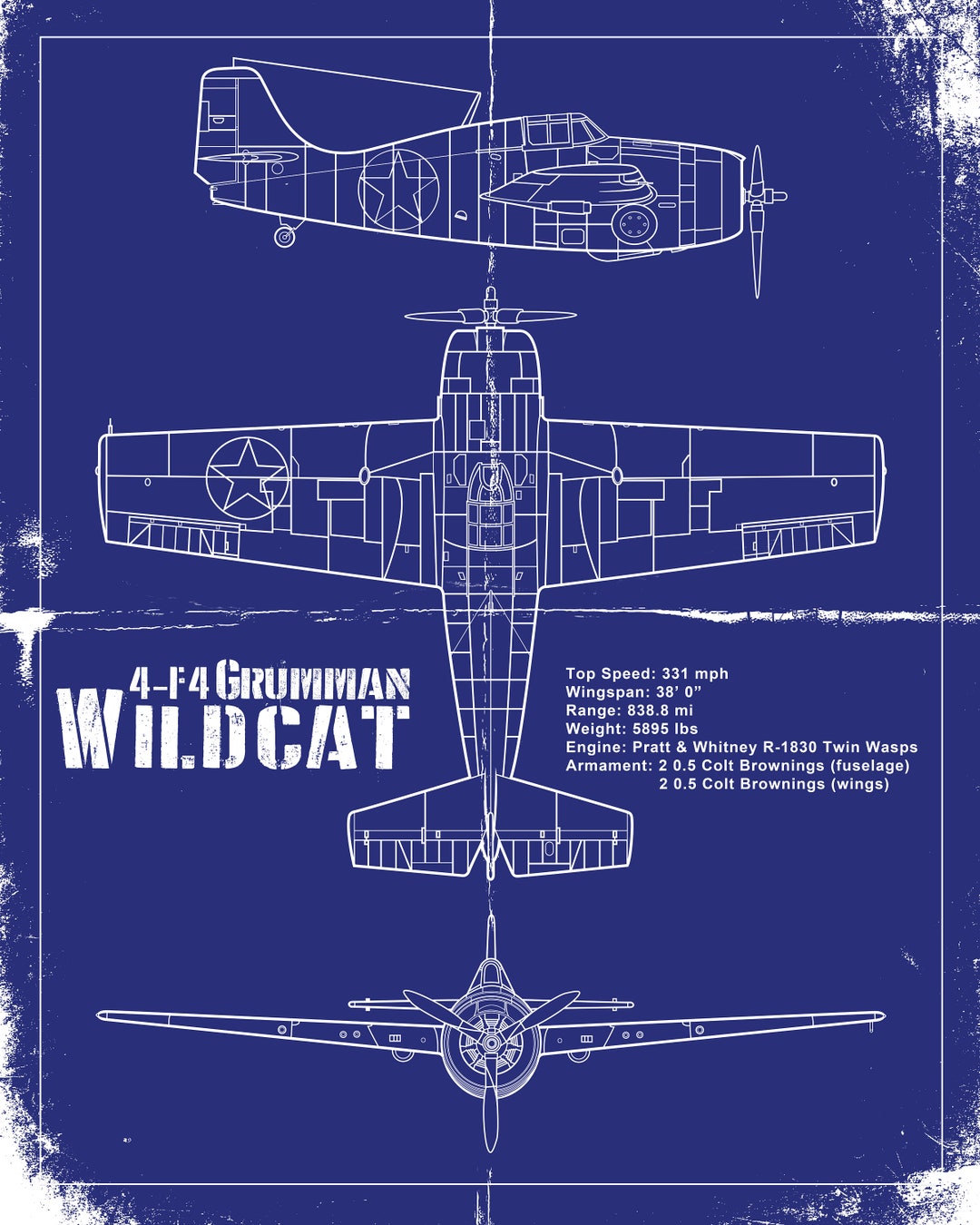 4F4 Grumman Wildcat - Etsy