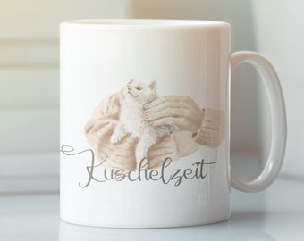 Tasse mit Spruch | Tasse für Katzenliebhaber | Tasse für Kaffee und Tee | Tasse fürs Büro | Katzentasse | Tasse mit Katze | Top Geschenk