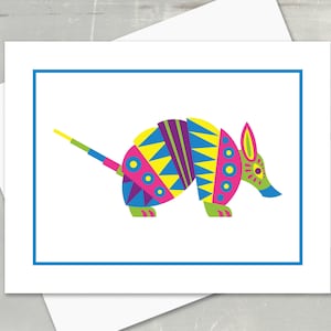 Set of 10 Armadillo Spirit Animal Note Cards with envelopes. animal lover, spirit animal. secret Santa gift, southwestern gift