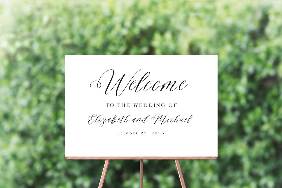 Modern Welcome Sign 36 X 24 Downloadable Digital File Editable in Canva ...