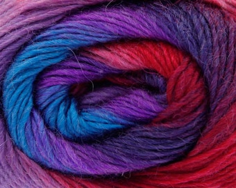King Cole Riot DK Colour Changing Wool Blend Sock Yarn 100g - 240 Rhapsody
