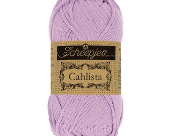 Scheepjes Cahlista Un-mercerised Cotton Purple Aran Yarn 50g - 520 Lavender