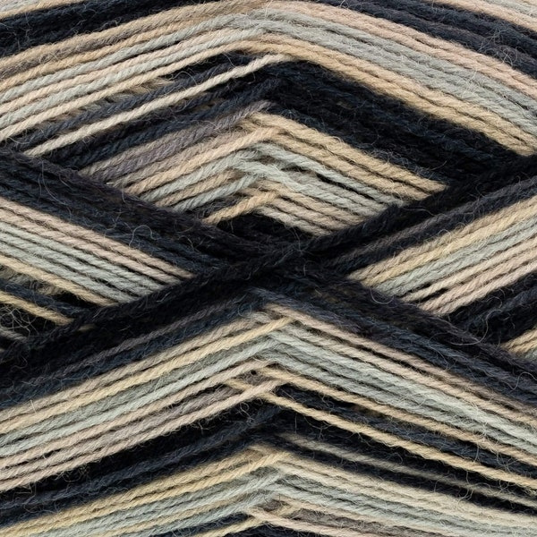 King Cole Zig Zag 4ply Sock Wool - Self Patterning Multicoloured- Mayfly 4813