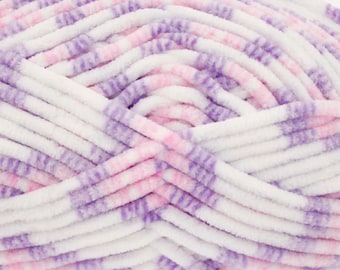 King Cole Yummy Super Chunky Pink/Purple/White Yarn - 2217 Cupcake
