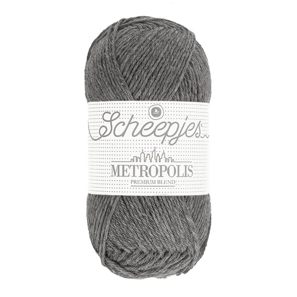 Scheepjes Metropolis Merino Mischung grau Sockengarn 50g - München 079