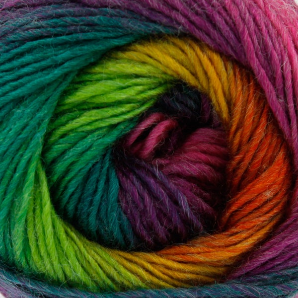 King Cole Riot DK Colour Changing Wool Blend Sock Yarn 100g -1951 Caribbean