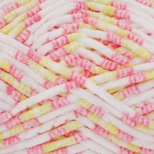 King Cole Yummy Super Chunky Pink/Yellow/White Yarn - 2214 Battenburg